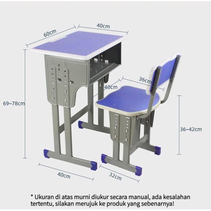 Furnibest Meja Kursi Sekolah Meja Siswa Meja Kursi Belajar Anak