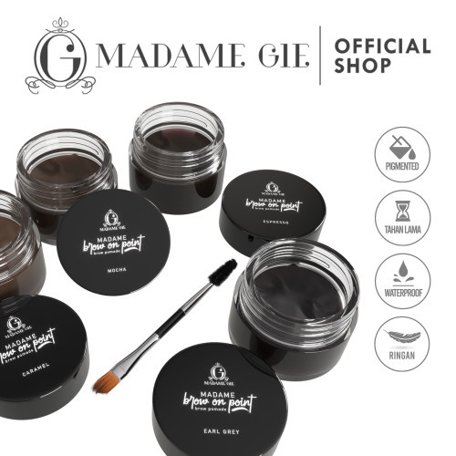 MADAME GIE Brow On Point Eyebrow Pomade Cream Pensil Alis Waterproof