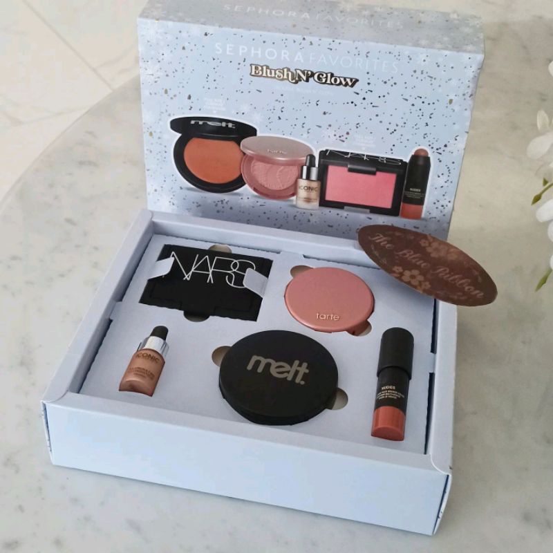 THEBLUERIBBON - SEPHORA FAVE BLUSH AND GLOW (NARS BLUSH , MELT COSMETICS BLUSH , TARTE BLUSH , NUDESTIX BRONZER , ICONIC LONDON)