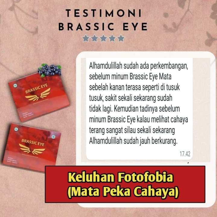 Paket 5 Botol Brassic Eye Original 100% Kesehatan Mata Herbal