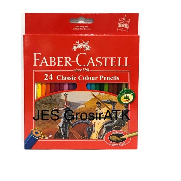 

✔ Pensil Warna Faber Castell CLASSIC 24 Panjang [set] Baru