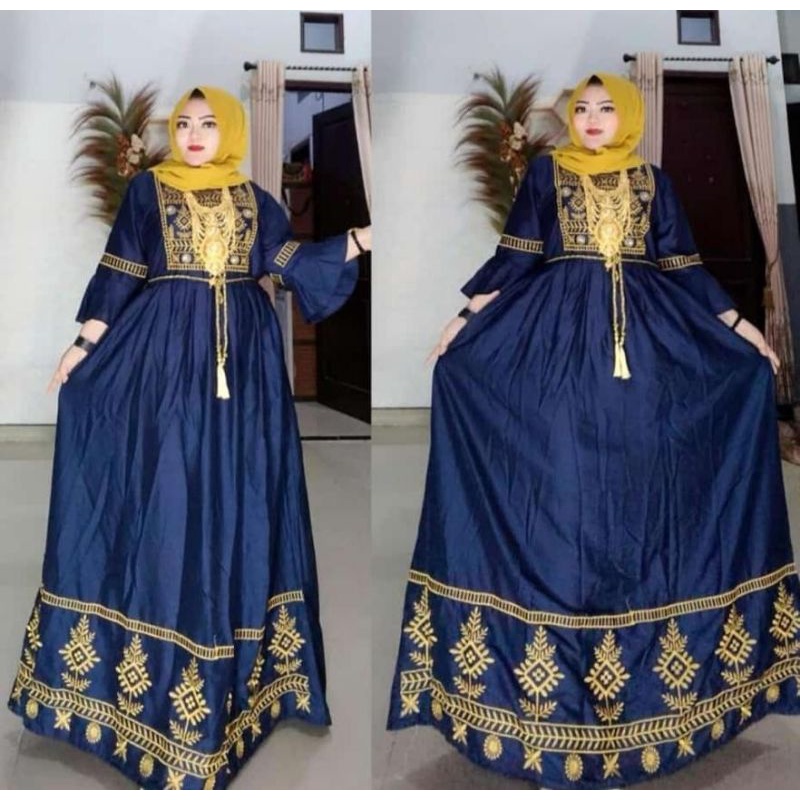 GAMIS BORDIR TANGAN TEROMPET