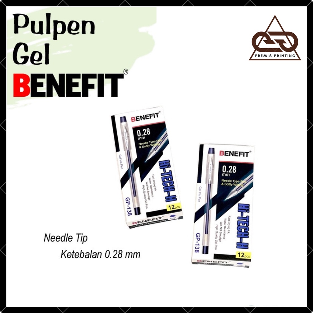 

Pulpen Gel Benefit Hi Tech Jel Pen GP138 (1pcs)