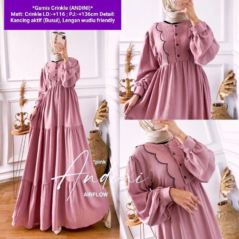 Gamis Crinkle / Gamis Crinkle Tali / Gamis Crinkle Premium / Gamis Crinkle Murah / Gamis Crinkle Terbaru / Gamis Crinkle Airflow / Gamis Crinkle Import