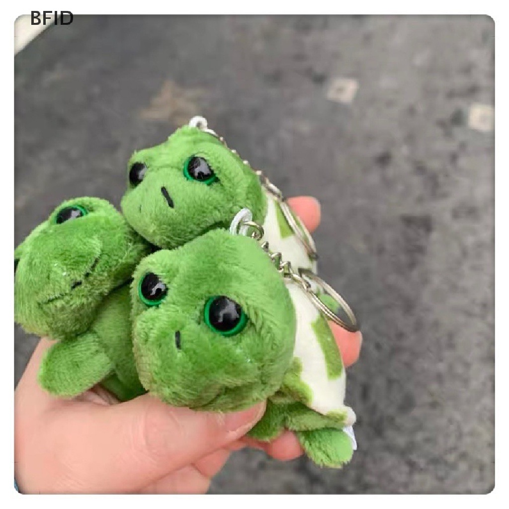 [BFID] Lucu Mini Kartun Turtle Lembut Mainan Mewah Liontin Indah Turtle Key Chain [ID]