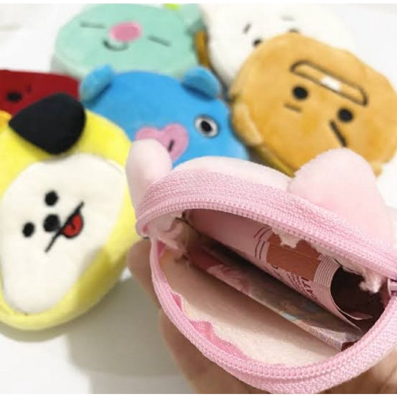 Dompet Koin Bts Dompet Mini Kain Dompet Boneka