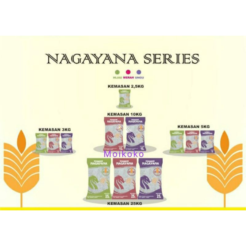 

Beras Nagayana 5kg Gurih Enak & Pulen