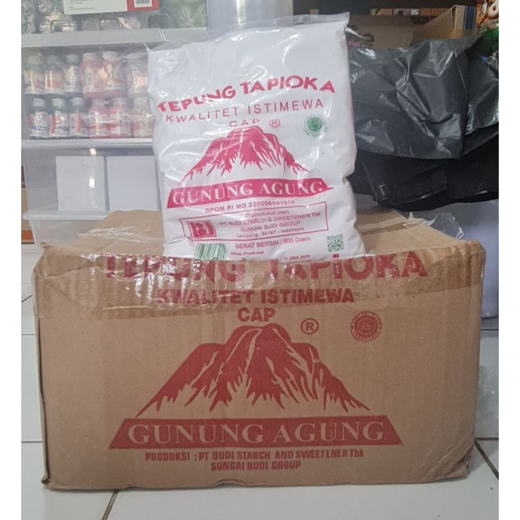 

Tapioka Gunung Agung 20 x 500 Gr (1dus)