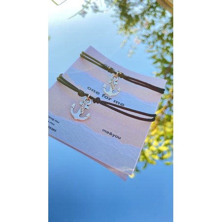 gelang tali couple jangkar (harga sudah dapat 2 gelang)