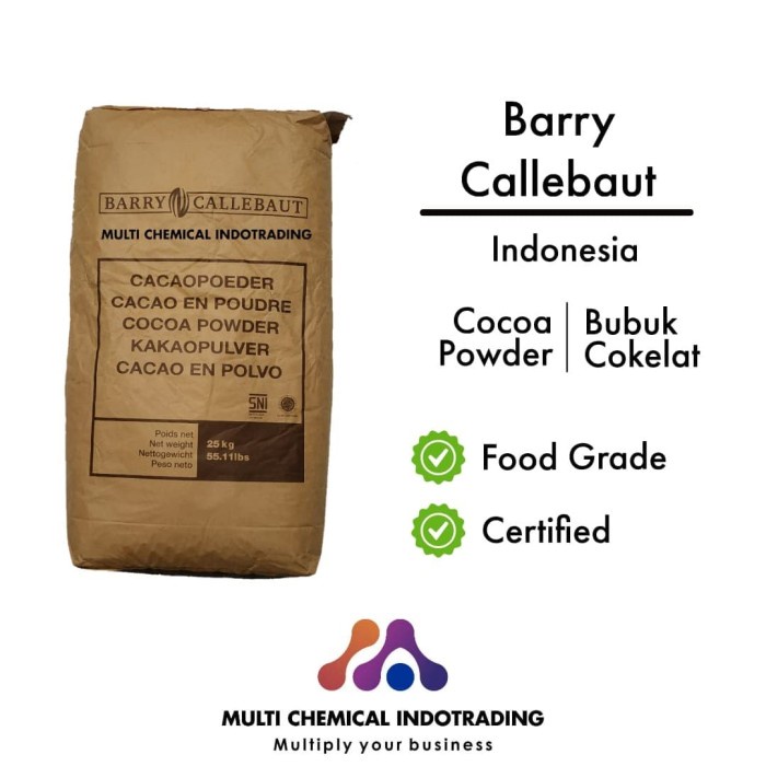 

COKLAT-BUBUK- PURE COCOA POWDER EX. BARRY CALLEBAUT. BUBUK COKLAT MURNI 760 500GR -BUBUK-COKLAT