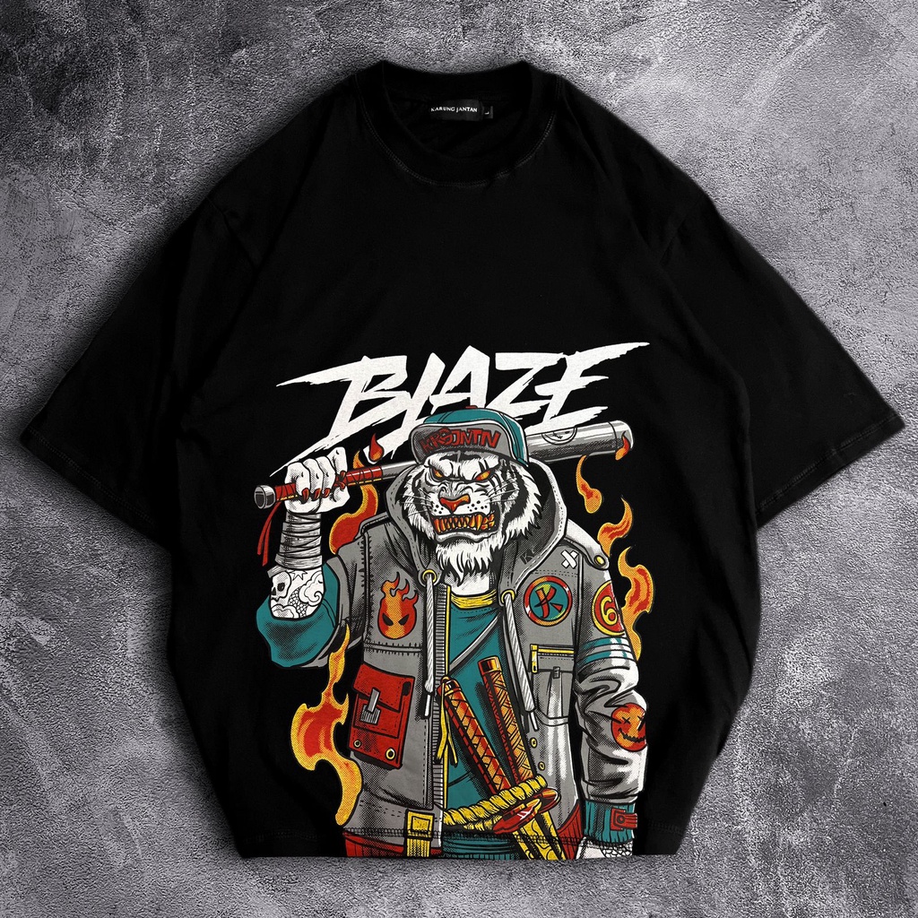 [Oversize] BAJU KAOS OVERSIZE / OVERSIZE T-SHIRT &quot;blaze&quot;