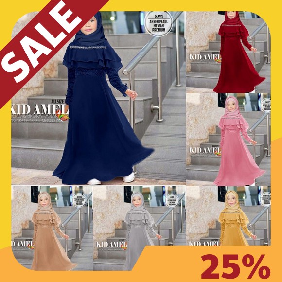 Baju Gamis Anak Perempuan Umur 8 9 10 11 Tahun Matt Mangocrepe Mix Katun Kotak Haniya Kids Motif Kot