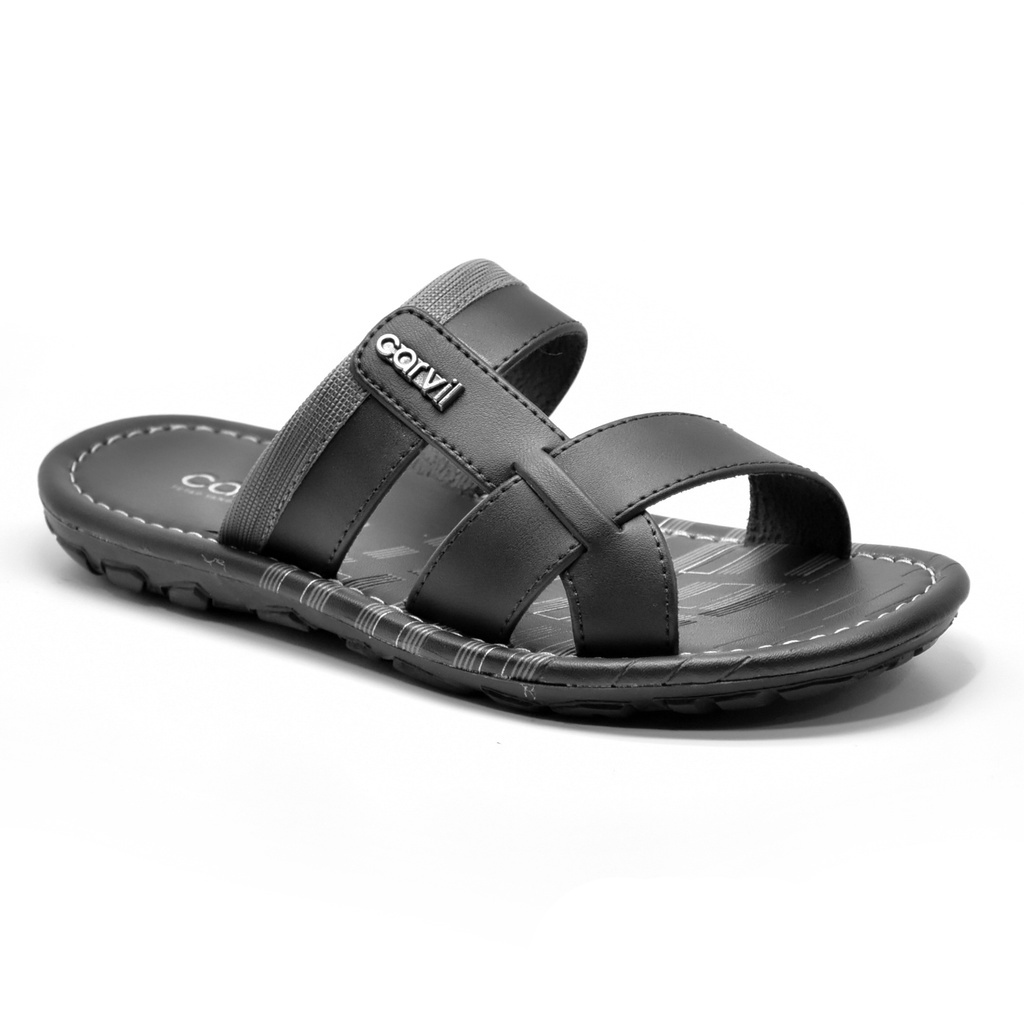 Carvil Lucasa 03 TP Sandal Slide Casual Anak Laki-laki Black _A153