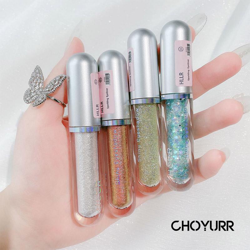 【COD】Eye Shadow Liquid Glitter Liquid Round Tube Pearlescent Brightening Monochrome Eye Shadow Eyeshadow Shimmer Eye Makeup-CH