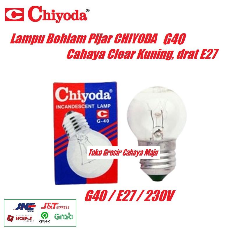 Lampu Bohlam Pijar CHIYODA 5Watt 5W 5 Watt G40 Clear / Bening Lampu Ayam Unggas