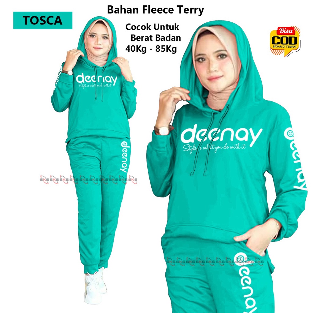 Setelan Olahraga Wanita Hoodie, BISA COD &amp; Gratis Ongkir SR 00021 B Setelan Training Senam, Setelan Training DEENAY, Trening Wanita Joging Training Suit Sportswear Suit paling laris Kostum Senam Joging Baju Olahraga Sepeda Paling Trend Terkini