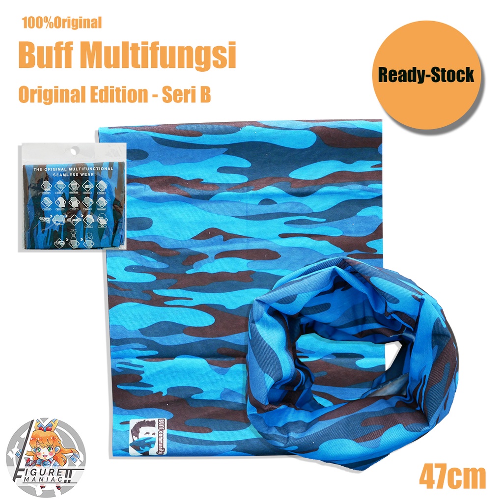 Buff - Slayer Sapu tangan Buff Masker Multifungsi Baf Bandana Motif Full Color Mix