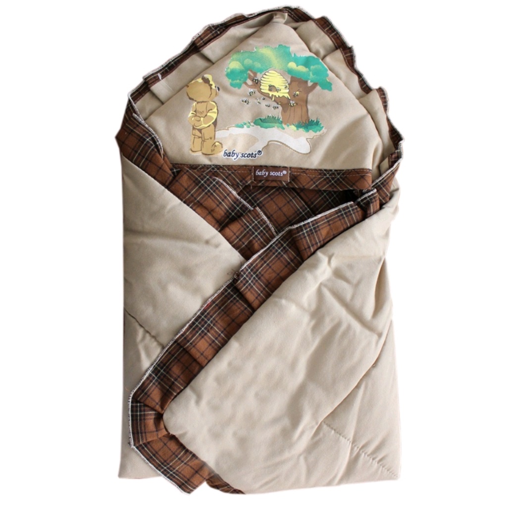 BABY SCOTS SELIMUT TOPI BAYI / BABY BLANKET / ISBB010