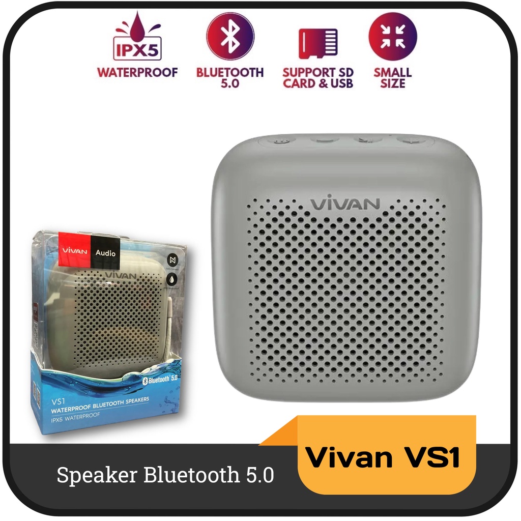Speaker Bluetooth 5.0 Vivan VS1 waterproof