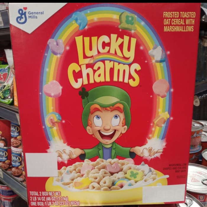 

Lucky charm marsmallow cereal 23oz 652gr