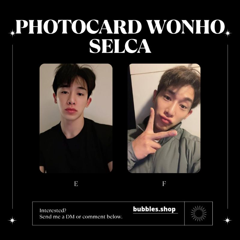 PHOTOCARD UNOFFICIAL WONHO MONSTA X SELCA