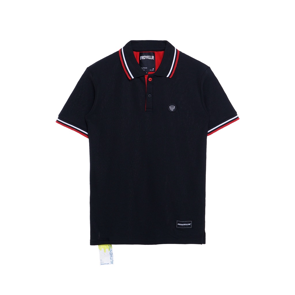 KAOS POLO FRIDAY KILLER | LEXICO BLACK RED