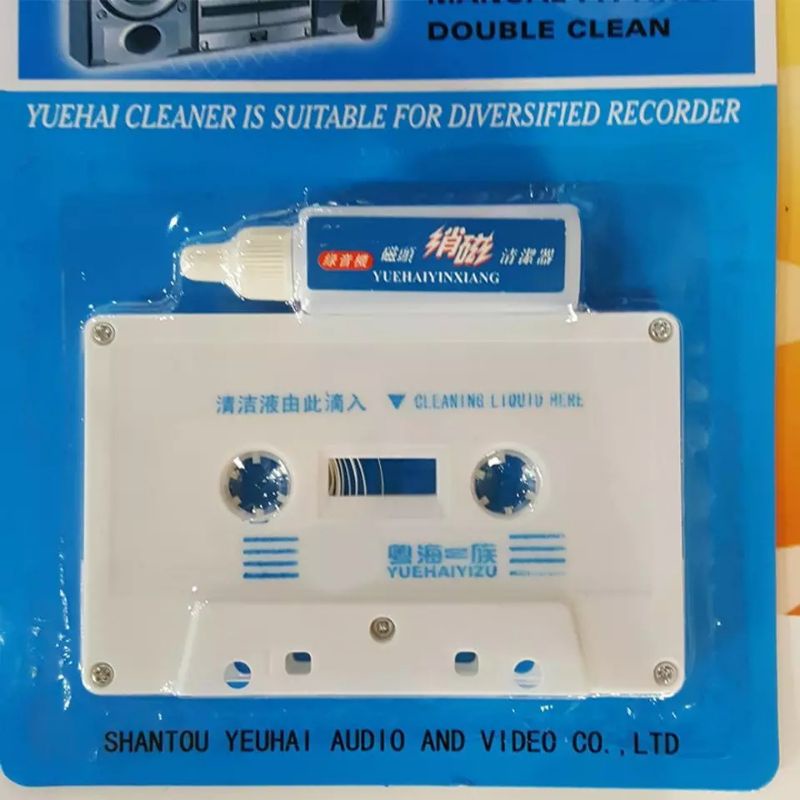 Pembersih head tape pemutar kaset pita walkman tape deck compo boombox cleaner cassette player