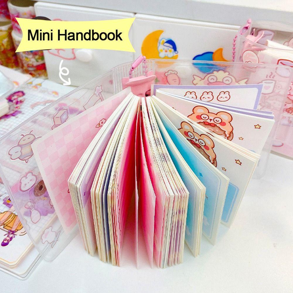 R-flower Notebook Alat Tulis Mini Halaman Dalam Dengan Liontin Hand Akun Diary Loose Leaf Journal Book