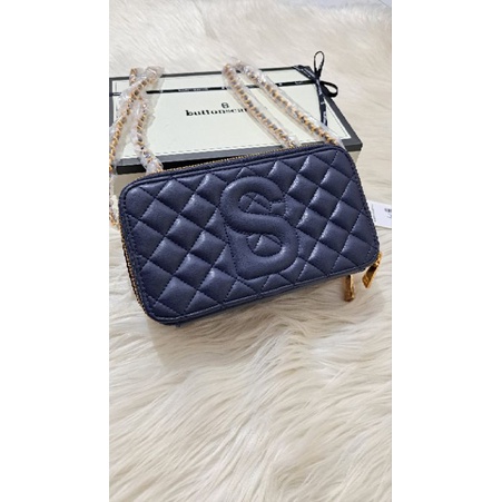 Yura Bag Navy Buttonscarves