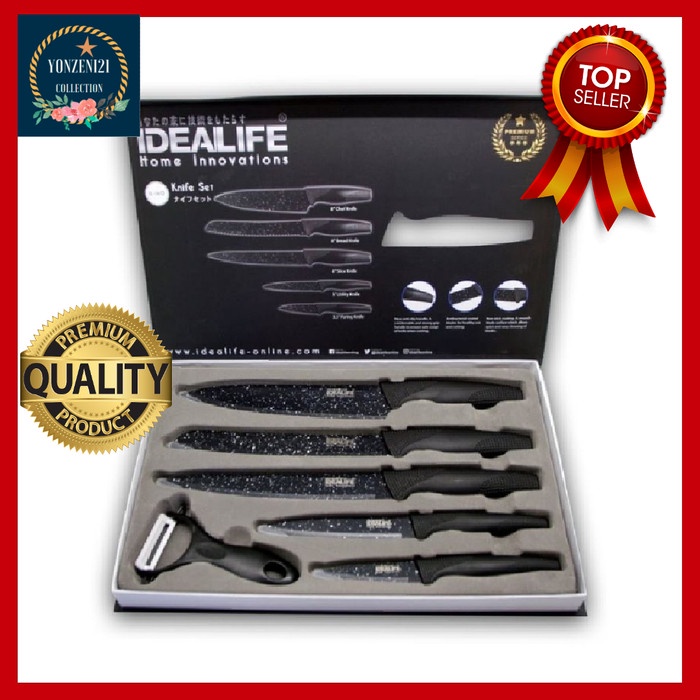 [Pisau Dapur] Pisau Dapur Full Set Knife Set Idealife Premium [Knife]