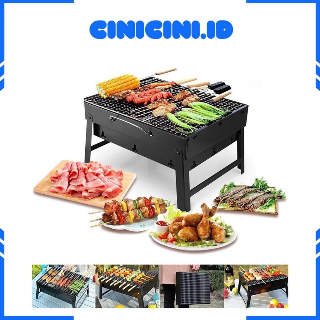 [ Cinicini ] Panggangan Kotak Portable BBQ