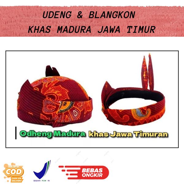 COD | Udeng Batik Segitiga Instan Khas Madura | Udeng Sakera | Udeng Cak Madura Cak Surabaya | Ikat 