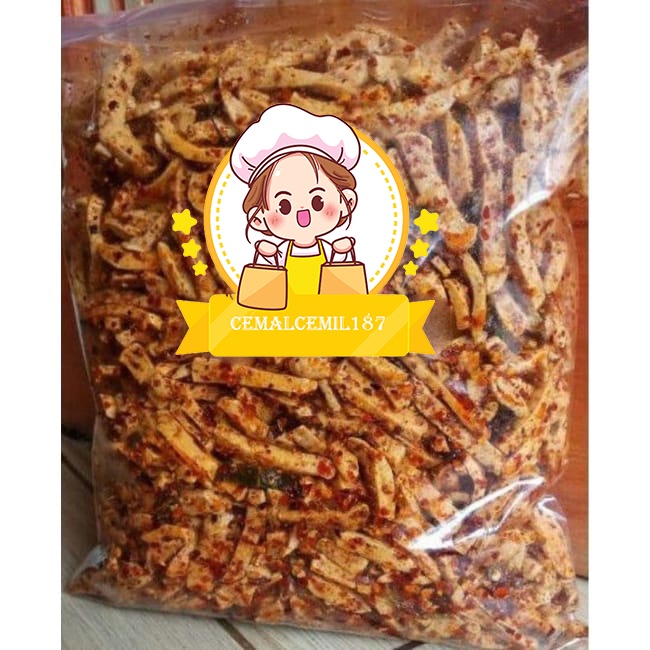 

Basreng pedas daun jeruk 1kg/baso goreng/basreng setik pedas