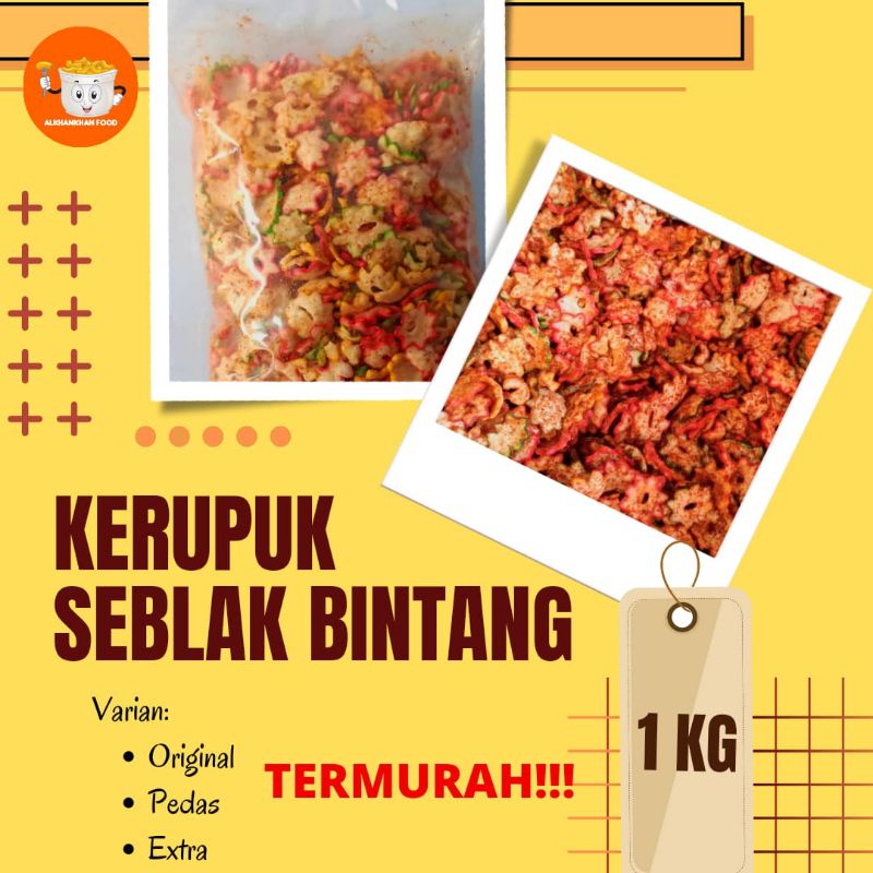 

KERUPUK SEBLAK (BINTANG) bantet termurah 1kg