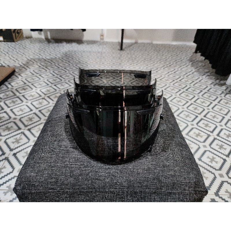 Visor Flat Dark Smoke Aftermarket Arai type VAS
