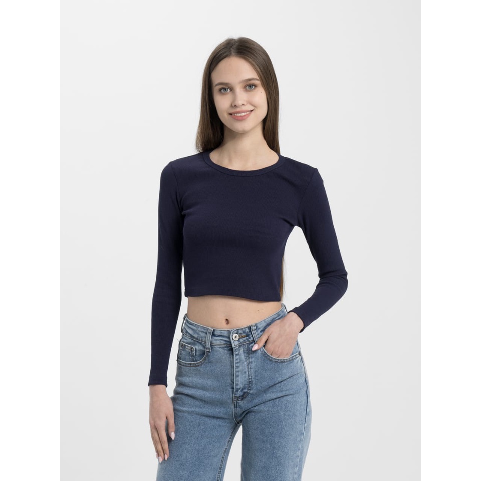 baju rajut crop top/blouse atasan wanita