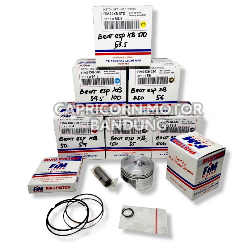 Piston Kit BEAT POP ESP STREET XB FIM IZUMI oversize STD 50 100 150 200 250 300