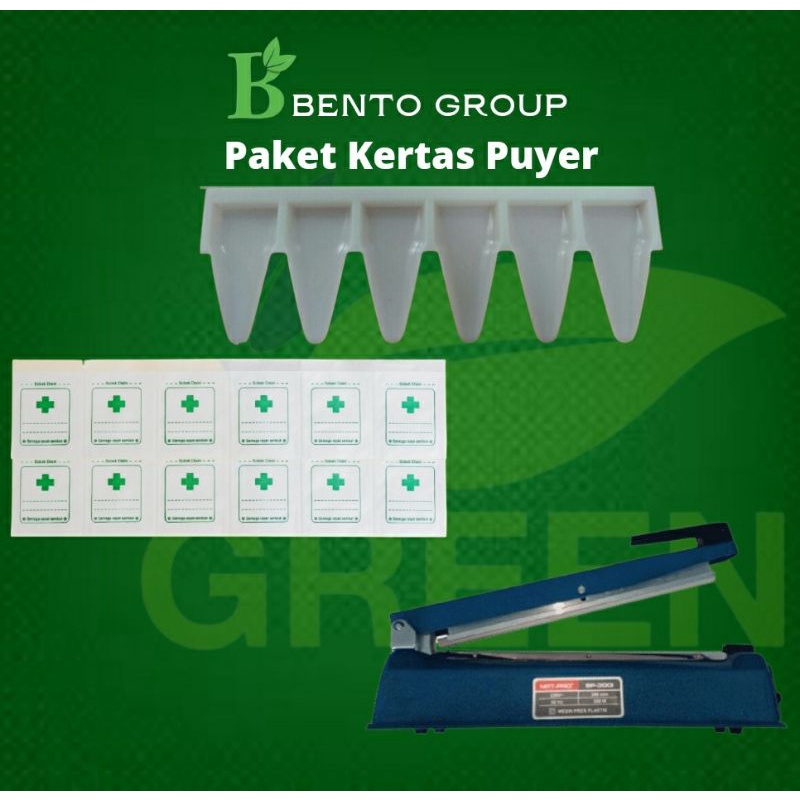 Paket Alat pres 30 cm  P + kertas puyer  + sendok