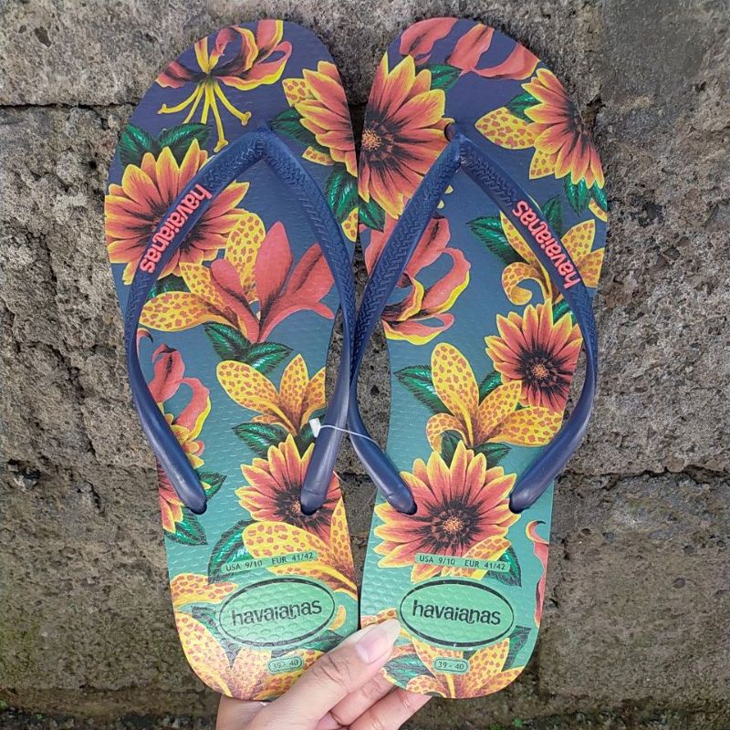 Sandal Jepit Wanita Original Havaianas Slim Floral Fc