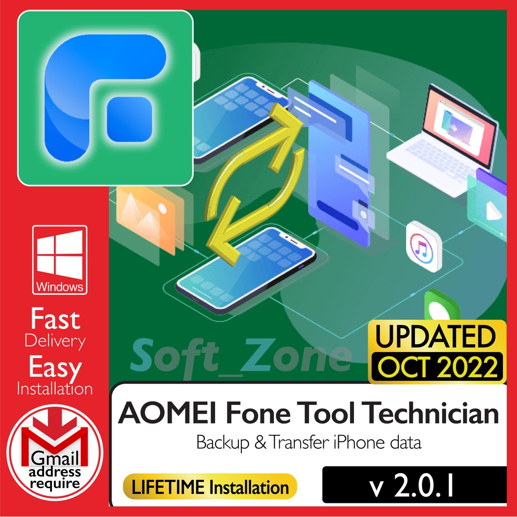 

AOMEI Fn Tl Tchncn 2.0.1 - Bckp & Trnsfr Phn dt [WINDOWS x64] - Dgtl Dwnld