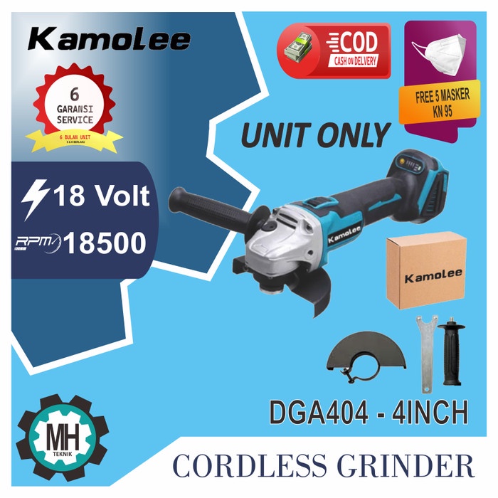 Gerinda Kamolee Cordless Gerinda 4 Inch - Unit Only (Tanpa Battery)