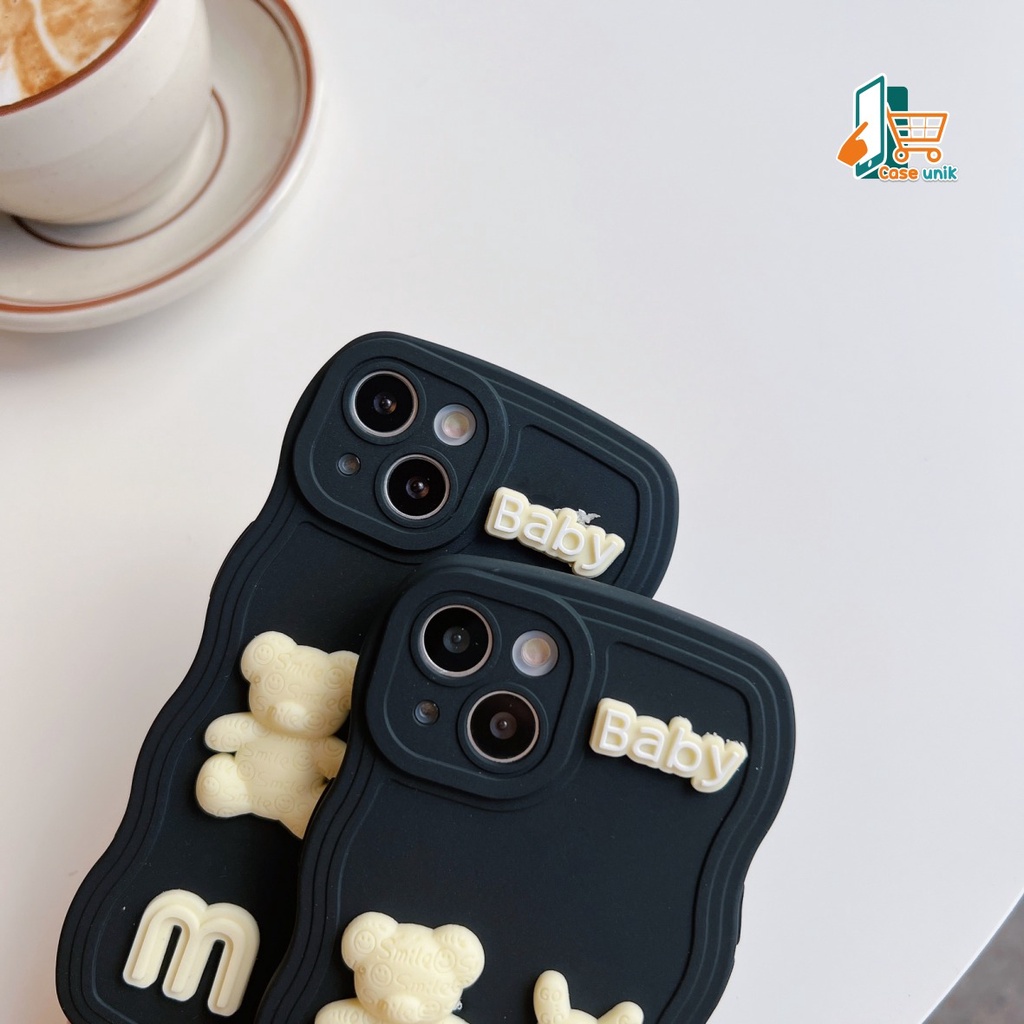 Y026 SOFTCASE 3D KARAKTER RABBIT MODEL GELOMBANG WAVE FOR IPHONE 7 8 7+ 8+ XR X XS MAX 11 12 13 14 PRO MAX 14 MAX CS5151