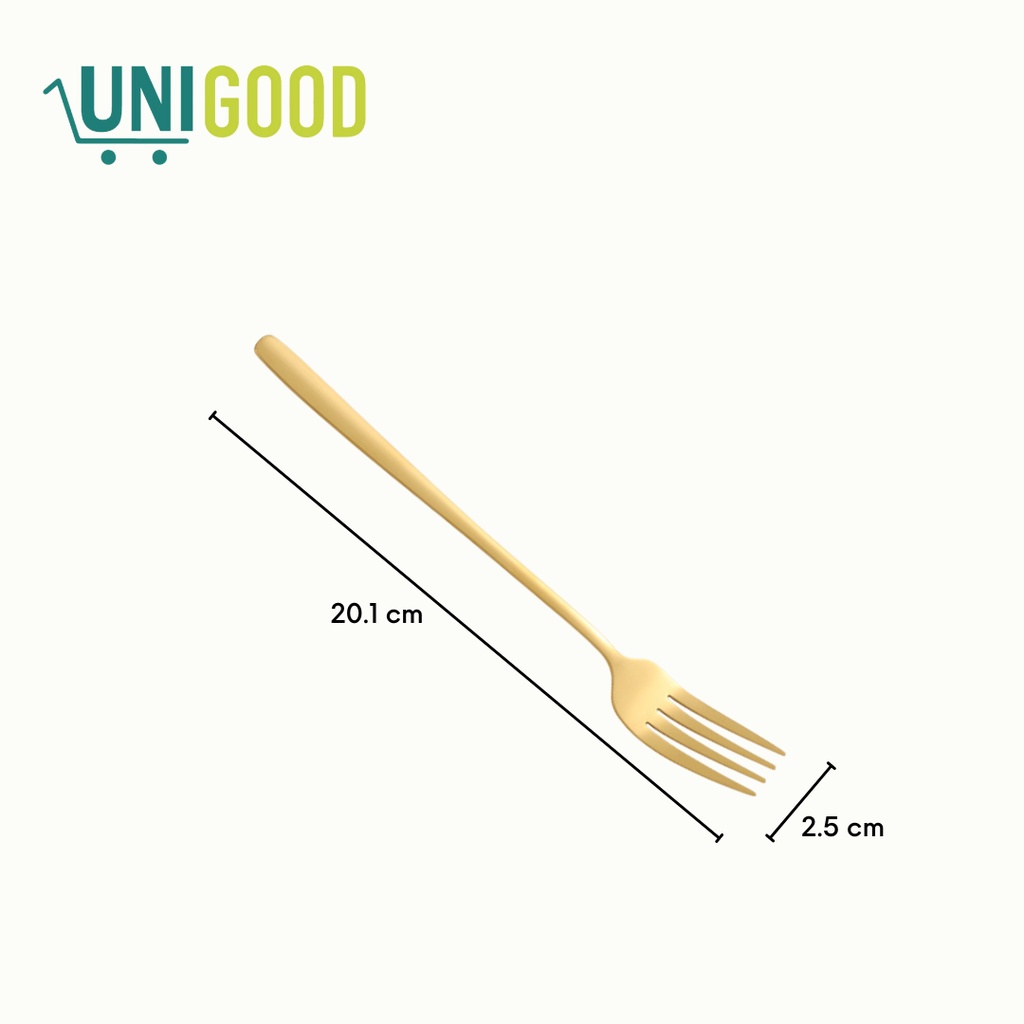 UNIGOOD - [High Quality] Cutlery Set Alat Makan Korea Sendok Garpu Sumpit Stainless Tebal