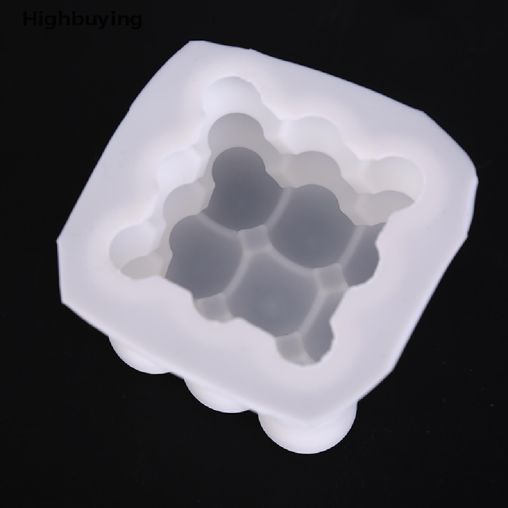Hbid 1pcs Cetakan Silikon 3D s Cube Soy Mold DIY Mold Glory