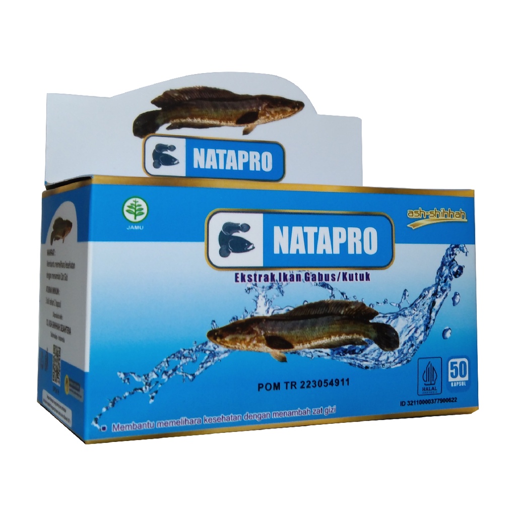 NATAPRO Ekstrak ikan Gabus / Kutuk 50 Kapsul Ash-Shihah