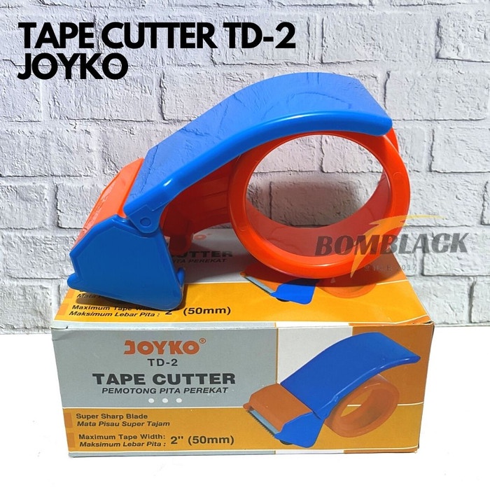 JOYKO Tape Dispenser Pemotong Lakban Tape Cutter 2 inch TD-2 MURAH - Biru