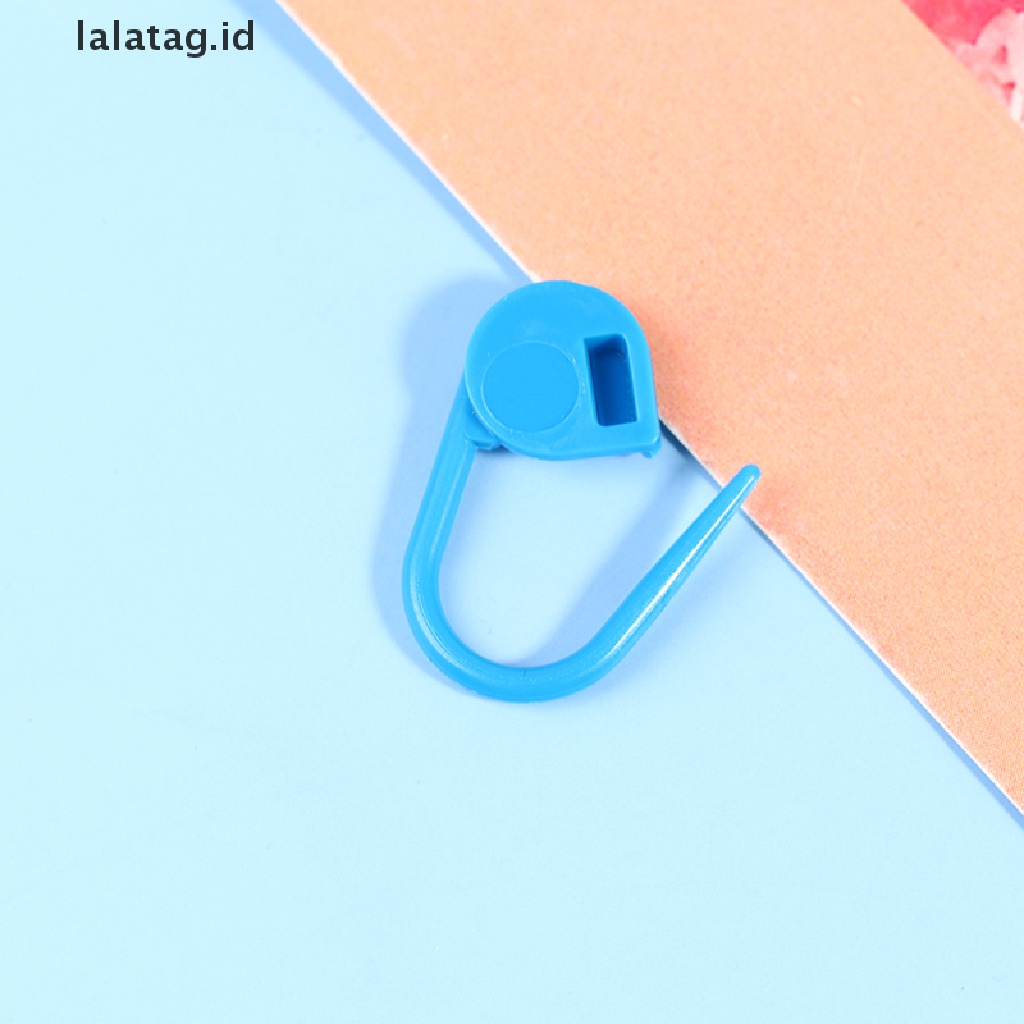 [lalatag] 100pcs Penanda Warna Campur Pin Kecil Plastik Knitg Hook Alat Rajut [ID]