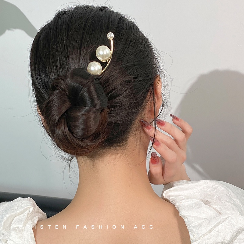 Korea Mutiara Rambut Pin Sederhana Kepribadian Rambut Modern Sopak Elegan