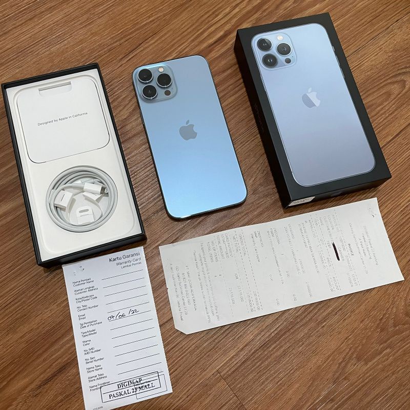 IPHONE 13 PRO MAX 256GB SIERRA BLUE GARANSI RESMI