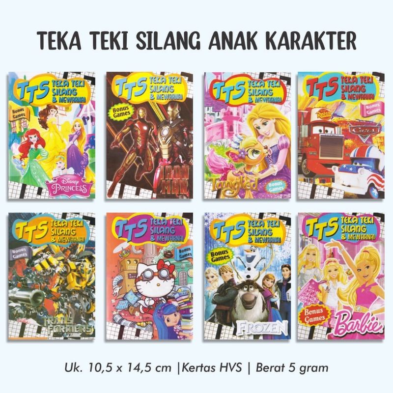 MAINAN TEKA TEKI SILANG KARAKTER UNTUK EDUKASI ANAK/TTS